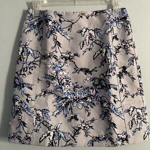Loft Embroidered Floral Skirt